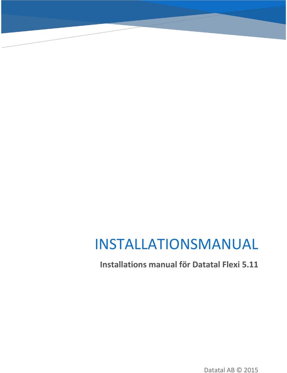 manual för Datatal
