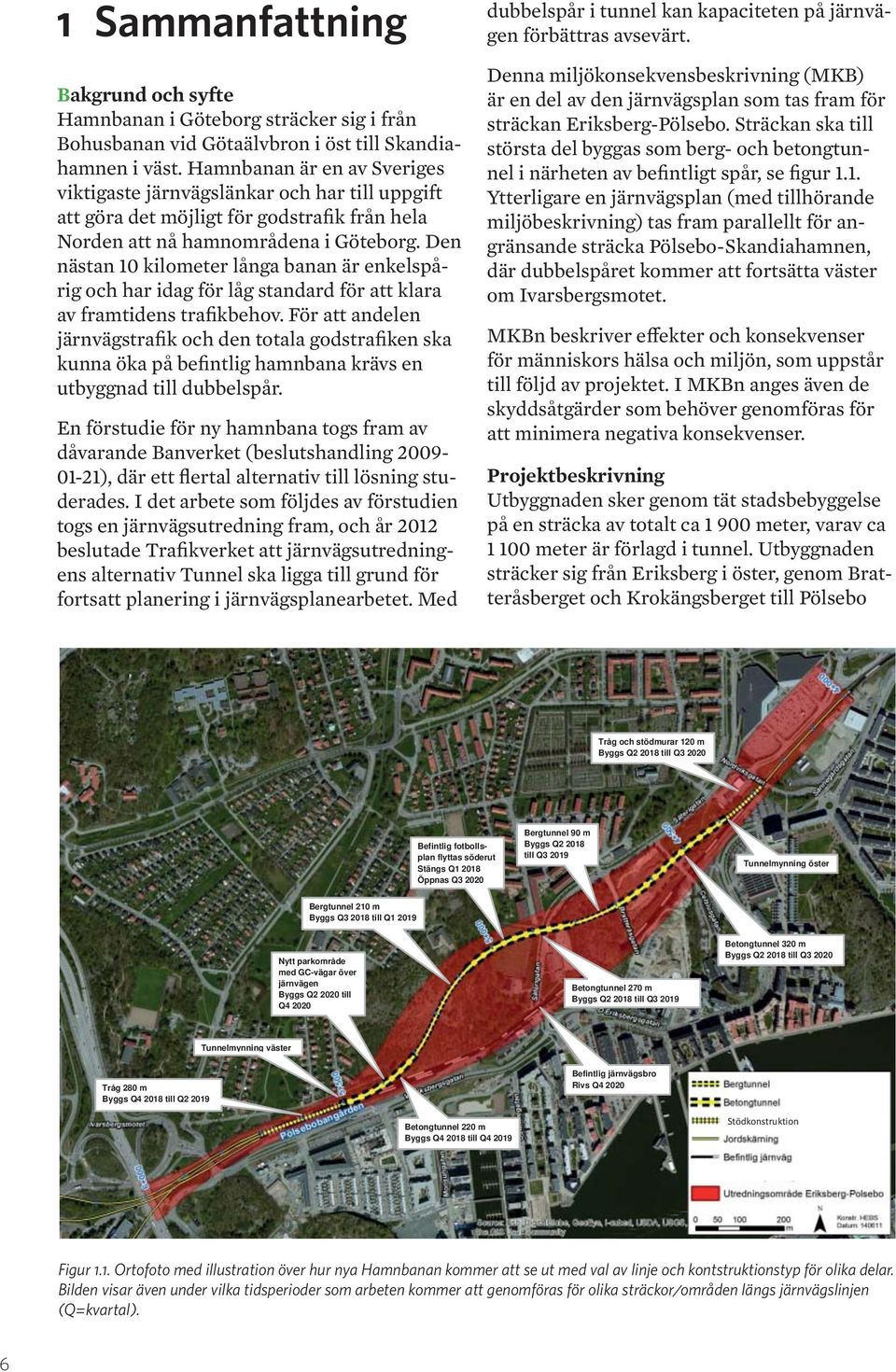 Den nästan 10 kilometer långa banan är enkelspårig och har idag för låg standard för att klara av framtidens trafikbehov.