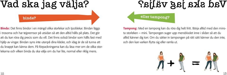 Bindan syns inte utanpå dina kläder, och idag är de så tunna att du knappt kan känna dem.