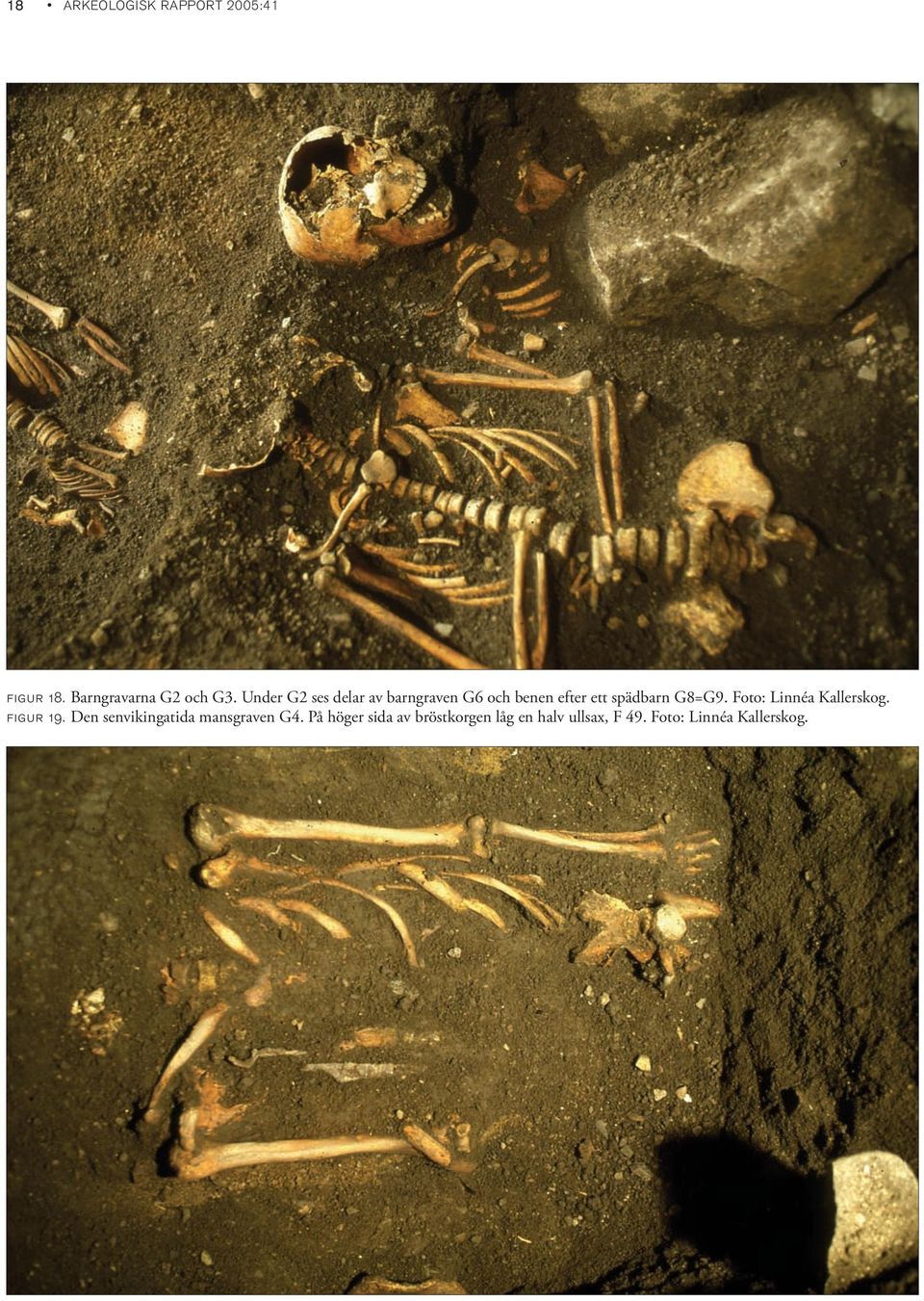 Foto: Linnéa Kallerskog. figur 19. Den senvikingatida mansgraven G4.