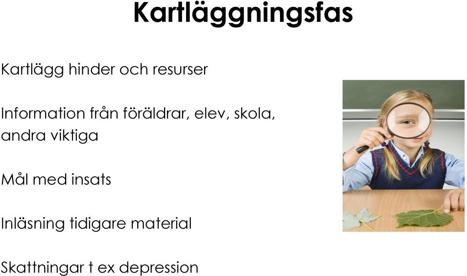 skola, andra viktiga Mål med insats