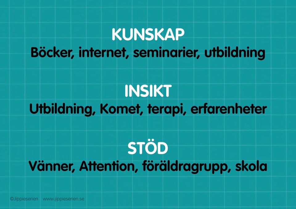 Utbildning, Komet, terapi,