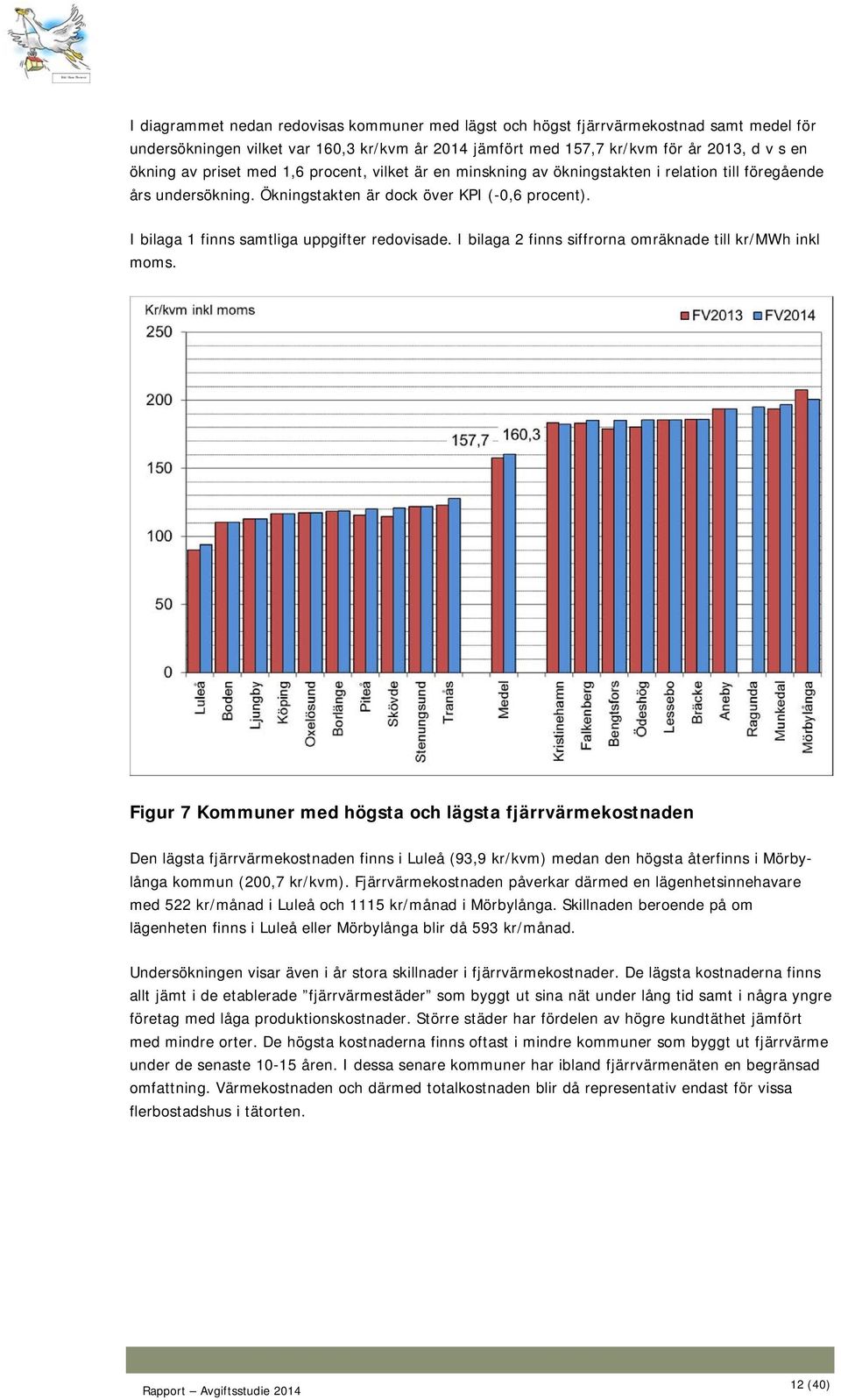 I bilaga 1 finns samtliga uppgifter redovisade. I bilaga 2 finns siffrorna omräknade till kr/mwh inkl moms.