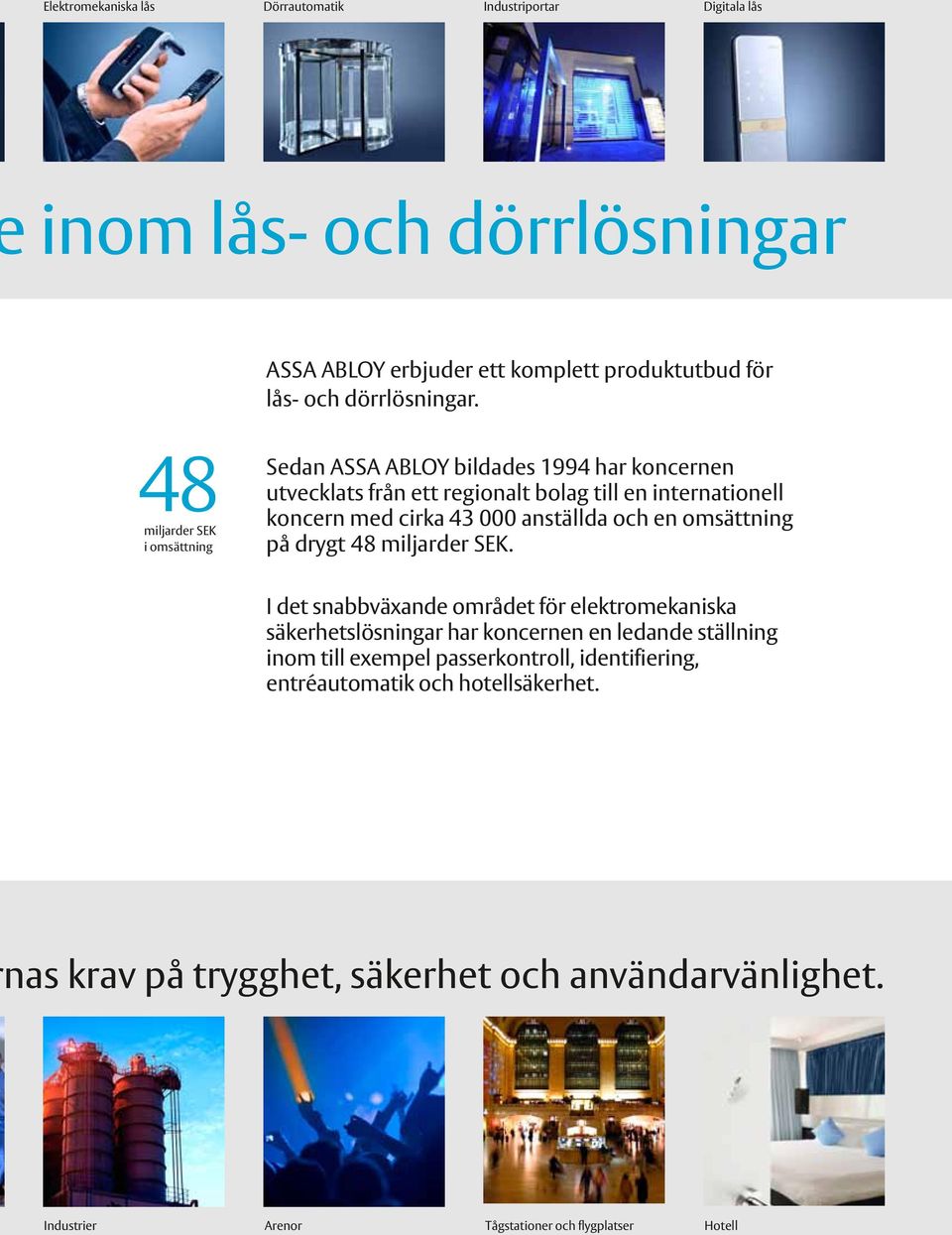 och en omsättning på drygt 48 miljarder SEK.
