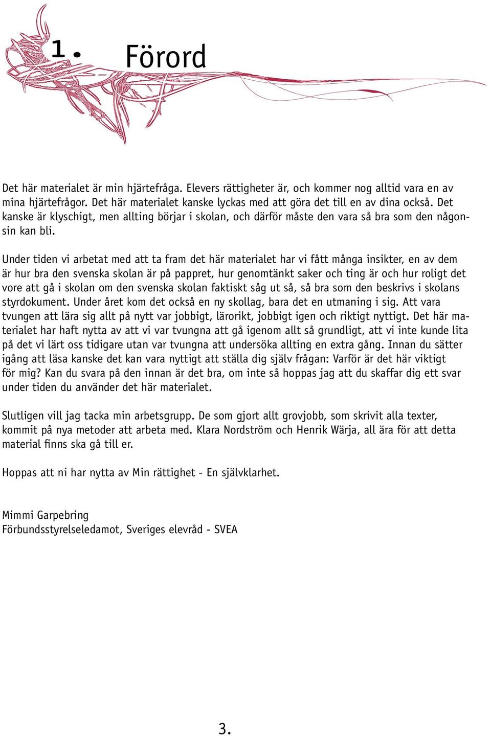 Under tiden vi arbetat med att ta fram det här materialet har vi fått många insikter, en av dem är hur bra den svenska skolan är på pappret, hur genomtänkt saker och ting är och hur roligt det vore