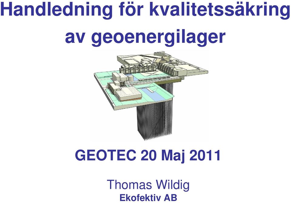 geoenergilager GEOTEC