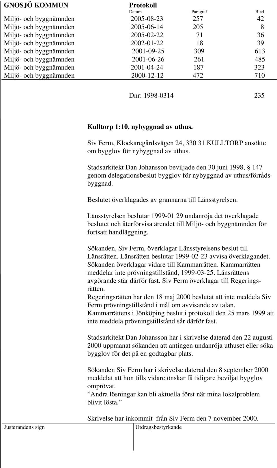 Siv Ferm, Klockaregårdsvägen 24, 330 31 KULLTORP ansökte om bygglov för nybyggnad av uthus.