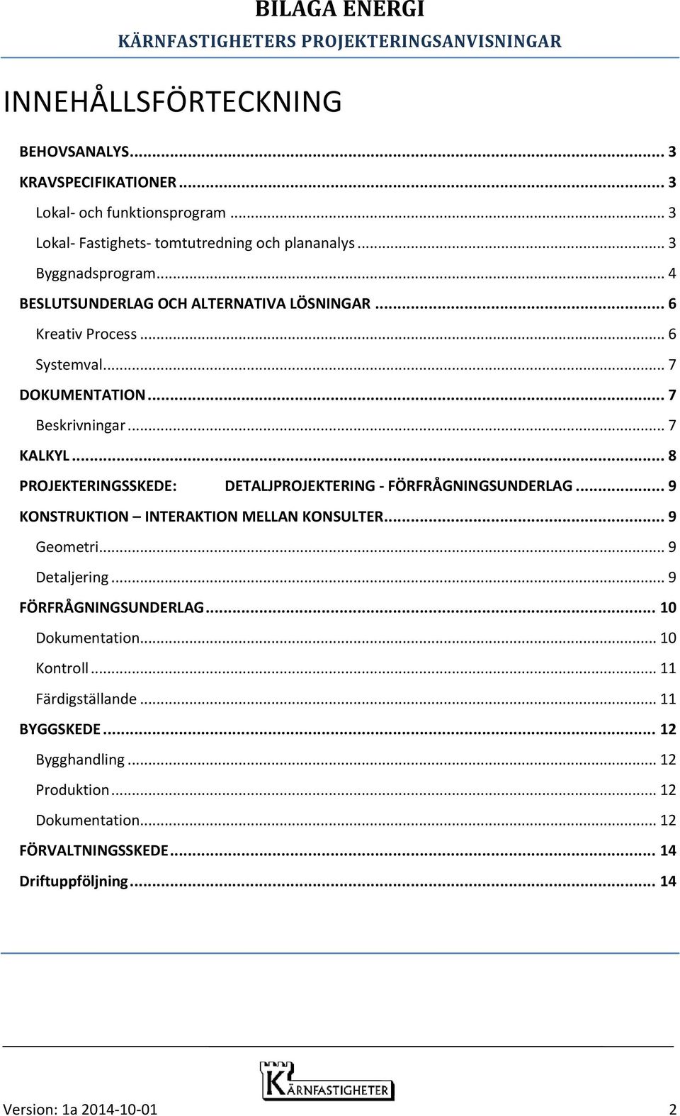 .. 8 PROJEKTERINGSSKEDE: DETALJPROJEKTERING - FÖRFRÅGNINGSUNDERLAG... 9 KONSTRUKTION INTERAKTION MELLAN KONSULTER... 9 Geometri... 9 Detaljering... 9 FÖRFRÅGNINGSUNDERLAG.