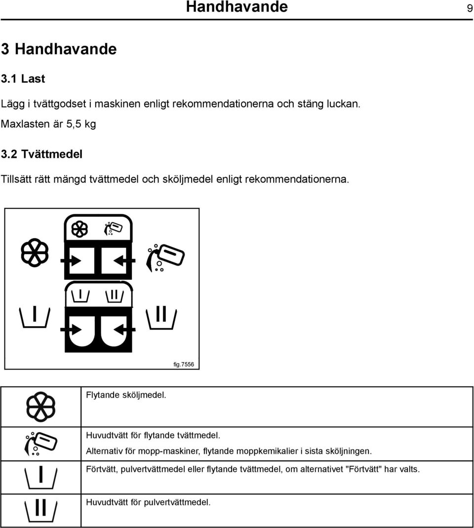 7556 Flytande sköljmedel. Huvudtvätt för flytande tvättmedel.