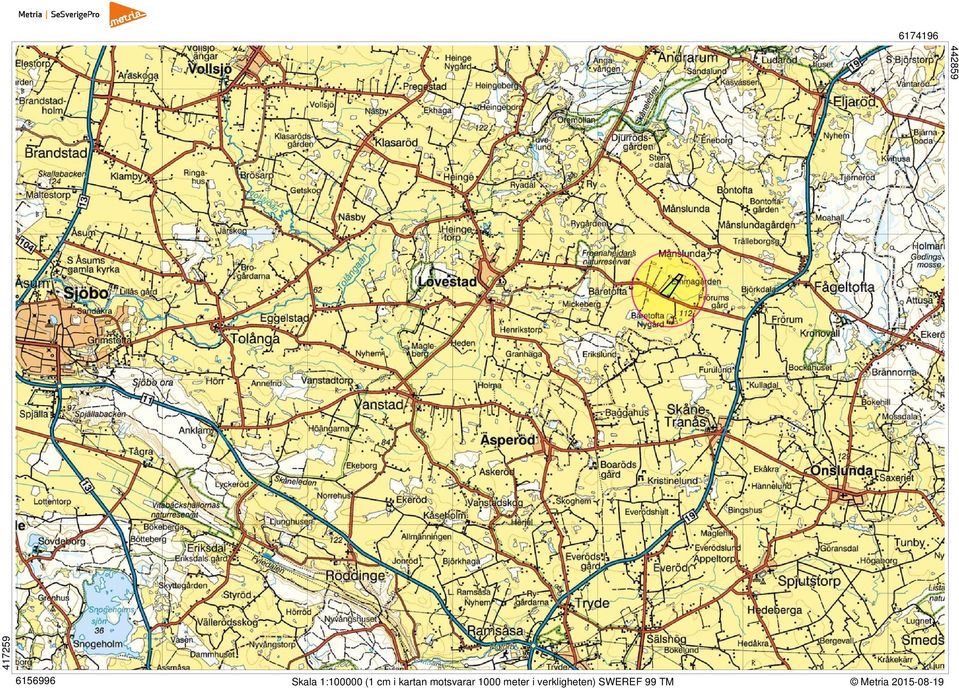 motsvarar 1000 meter i