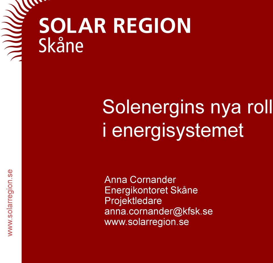 Anna Cornander Energikontoret Skåne