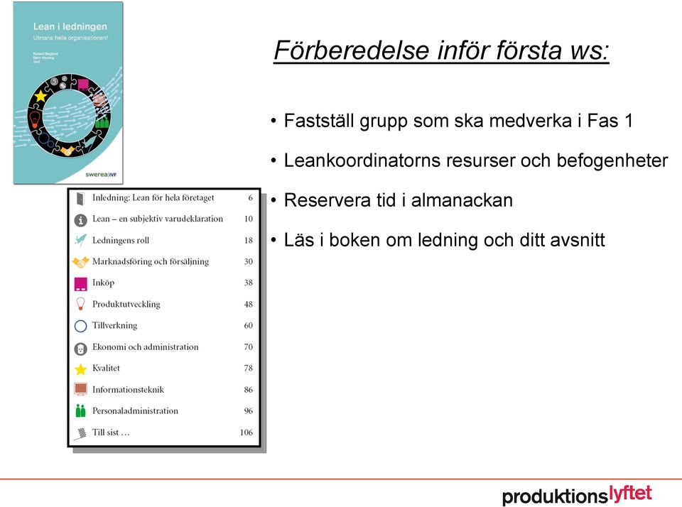 resurser och befogenheter Reservera tid i