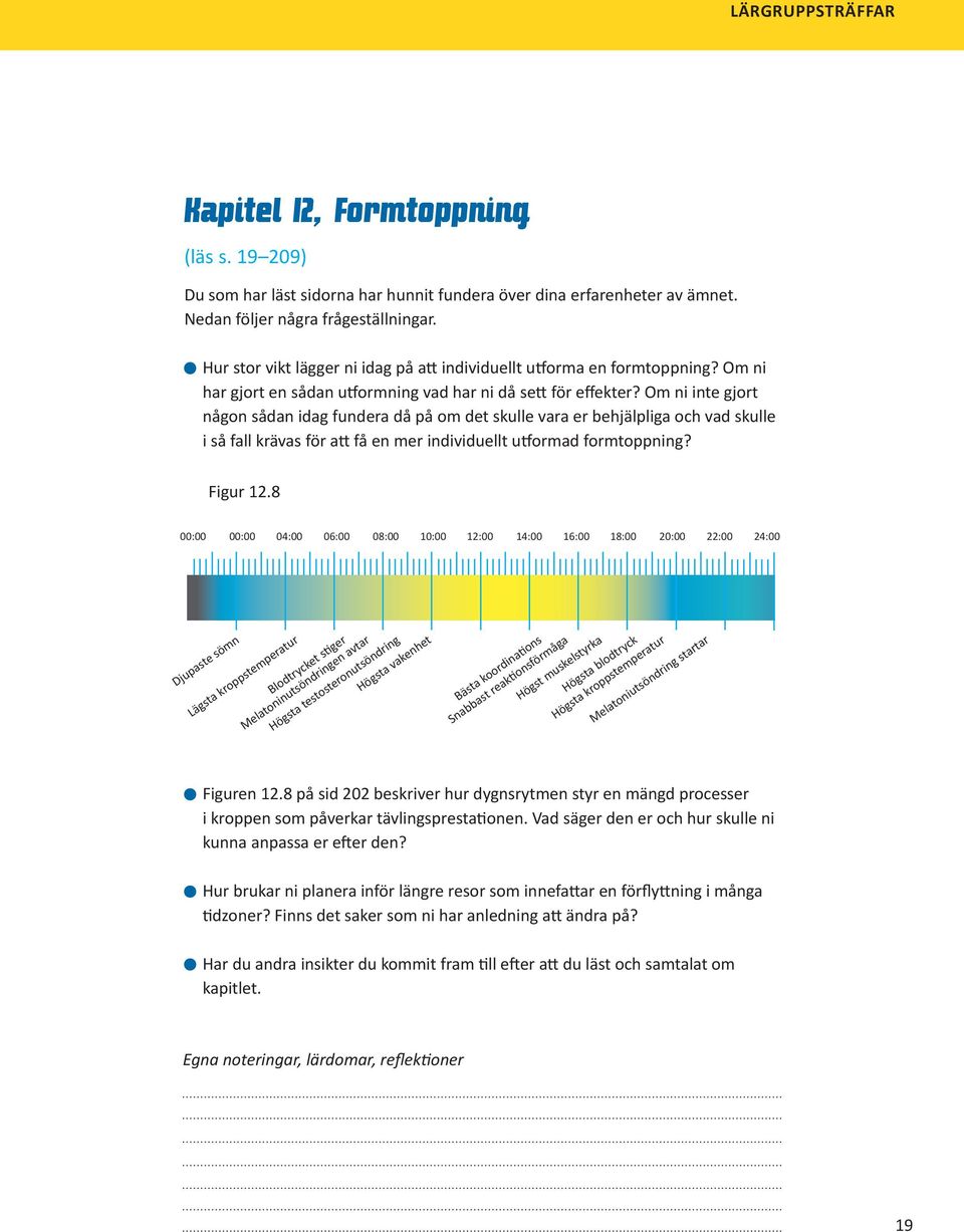 Om ni inte gjort någon sådan idag fundera då på om det skulle vara er behjälpliga och vad skulle i så fall krävas för att få en mer individuellt utformad formtoppning? Figur 12.