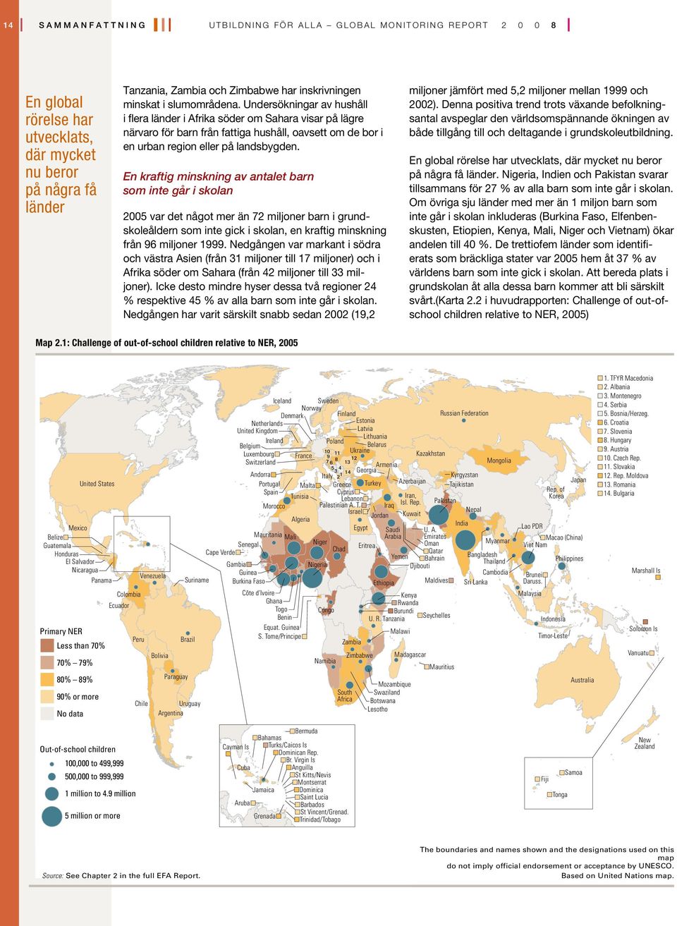 Undersökningar av hushåll i flera länder i Afrika söder om Sahara visar på lägre närvaro för barn från fattiga hushåll, oavsett om de bor i en urban region eller på landsbygden.