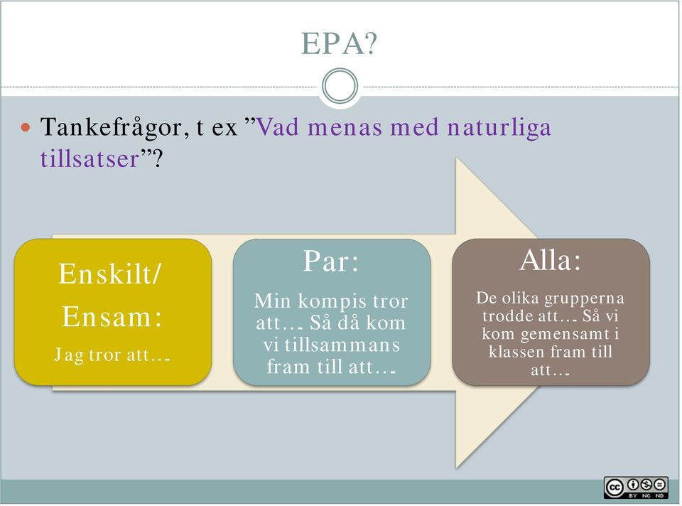 Så då kom vi tillsammans fram till att.