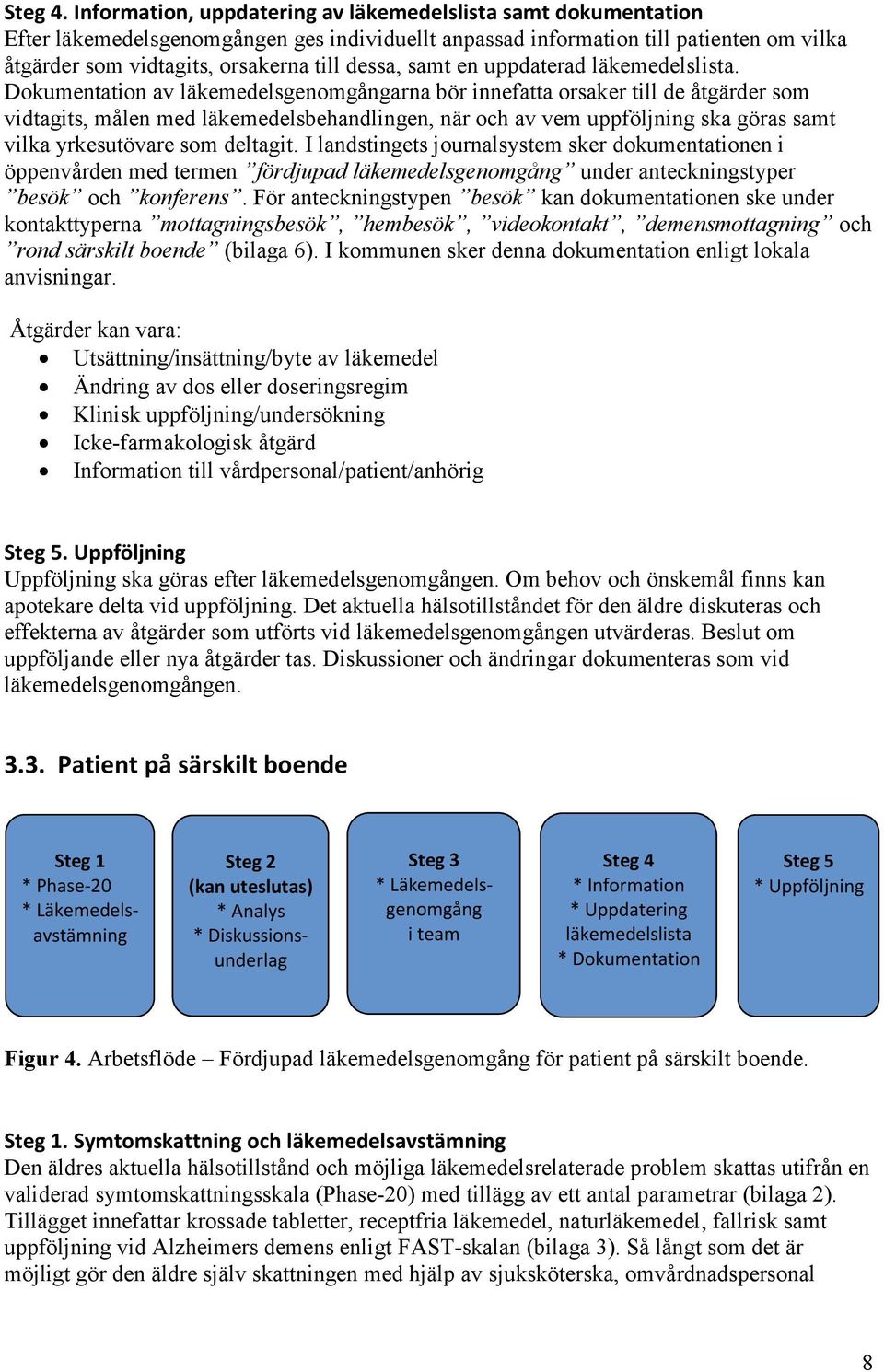 samt en uppdaterad läkemedelslista.