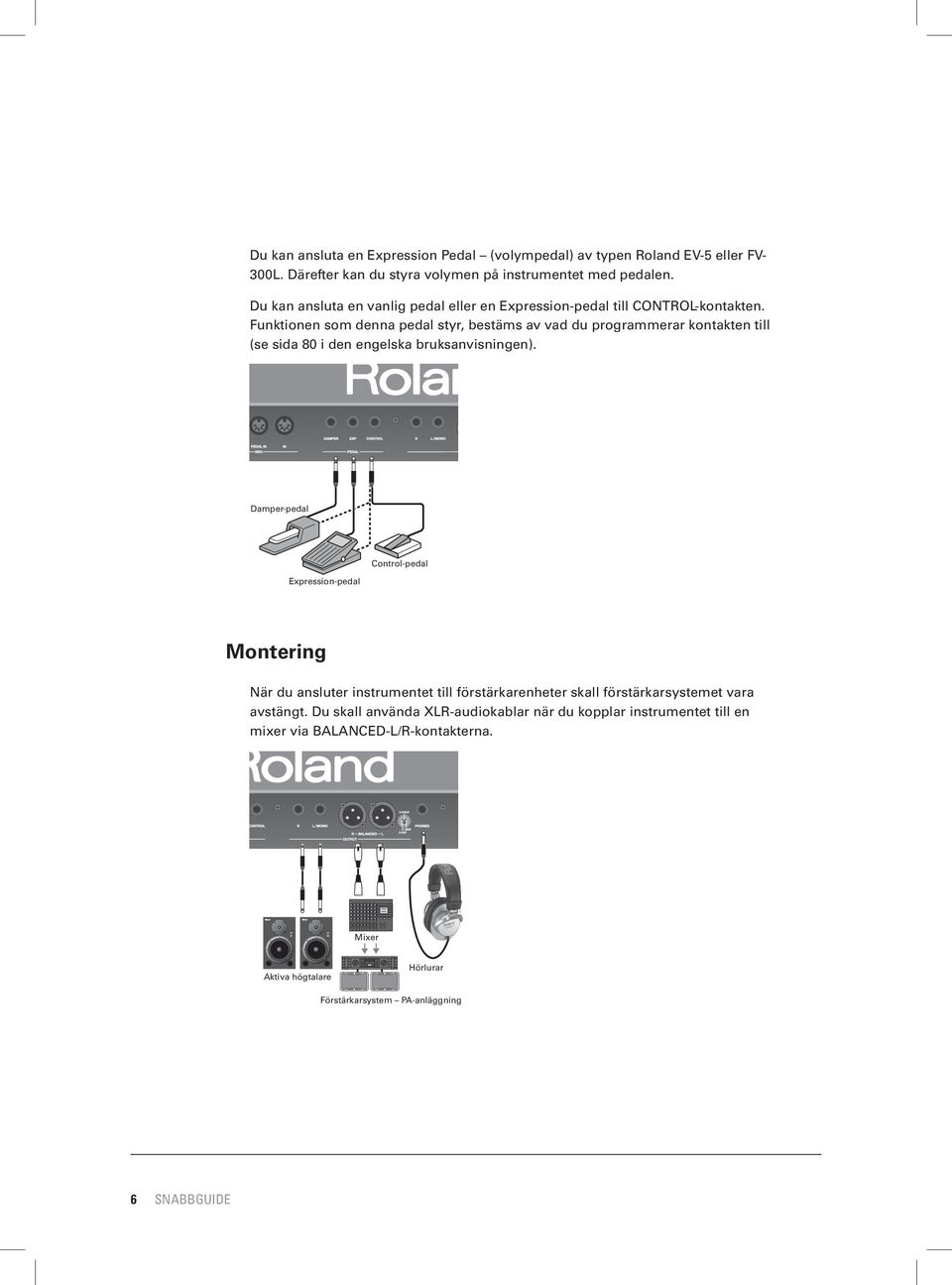 Funktionen som denna pedal styr, bestäms av vad du programmerar kontakten till (se sida 80 i den engelska bruksanvisningen).