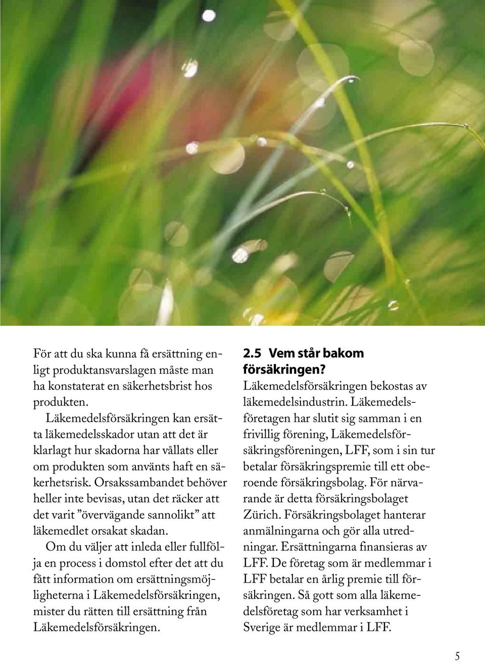 Orsakssambandet behöver heller inte bevisas, utan det räcker att det varit övervägande sannolikt att läkemedlet orsakat skadan.