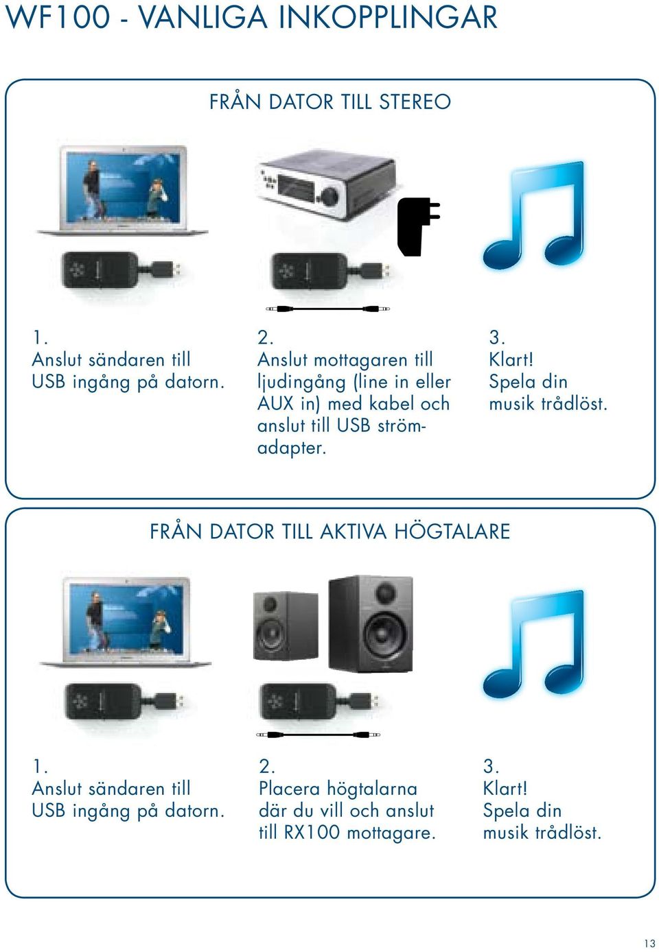Kan jag ansluta högtalare utan en mottagare