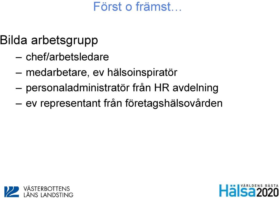 hälsoinspiratör personaladministratör