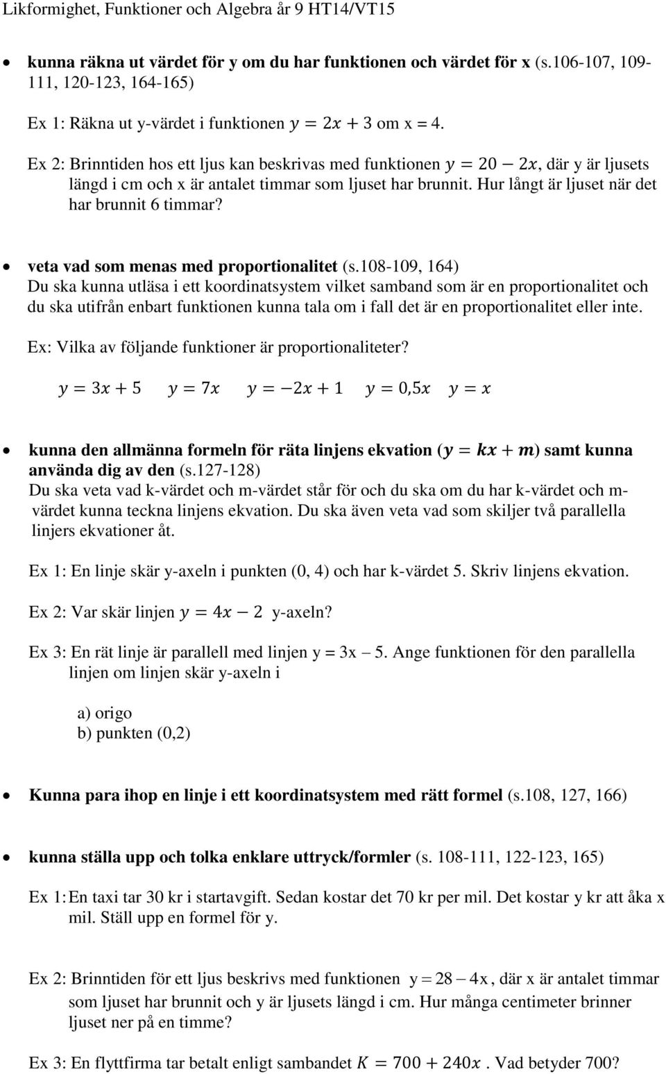 veta vad som menas med proportionalitet (s.