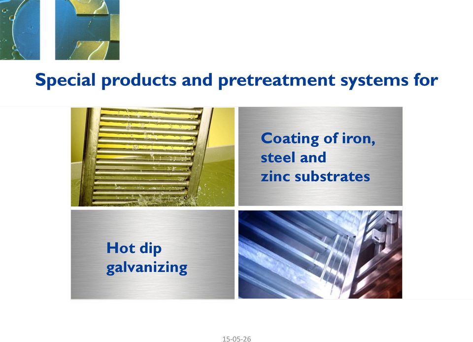 Coating of iron, steel and