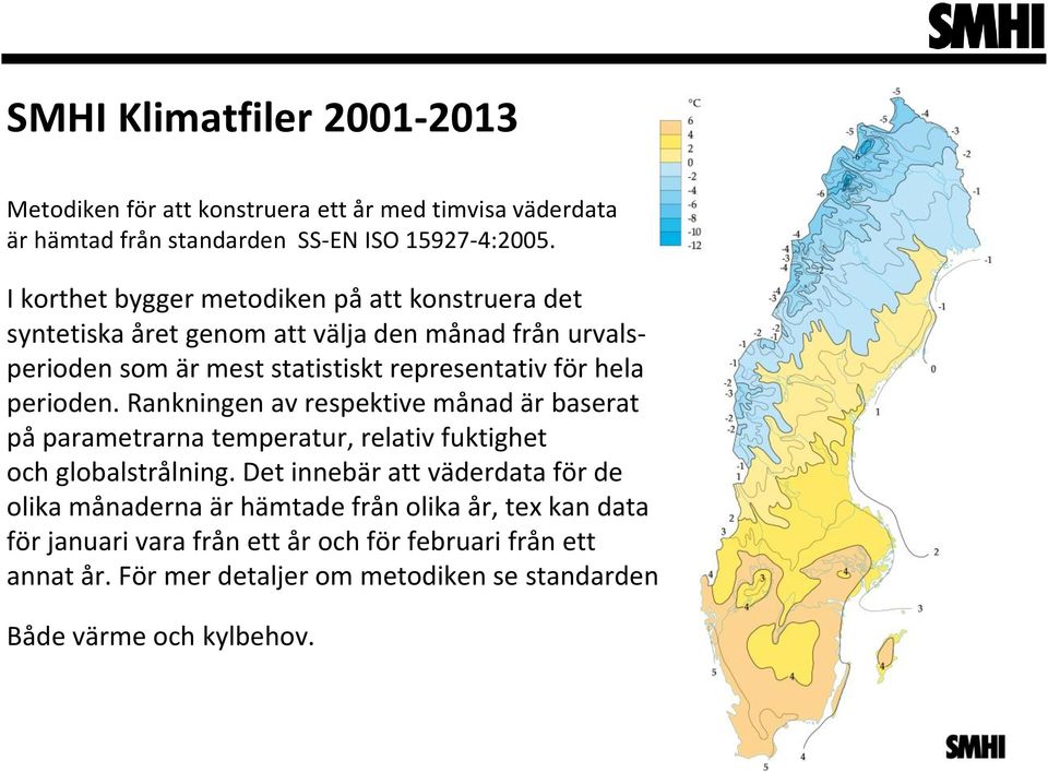 perioden. Rankningen av respektive månad är baserat på parametrarna temperatur, relativ fuktighet och globalstrålning.