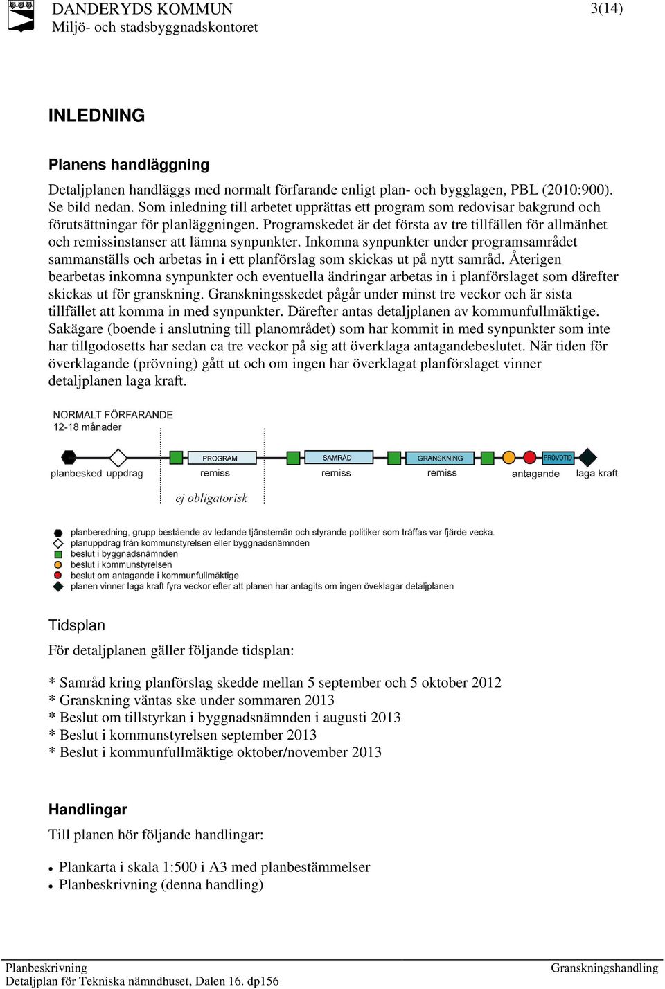 Programskedet är det första av tre tillfällen för allmänhet och remissinstanser att lämna synpunkter.