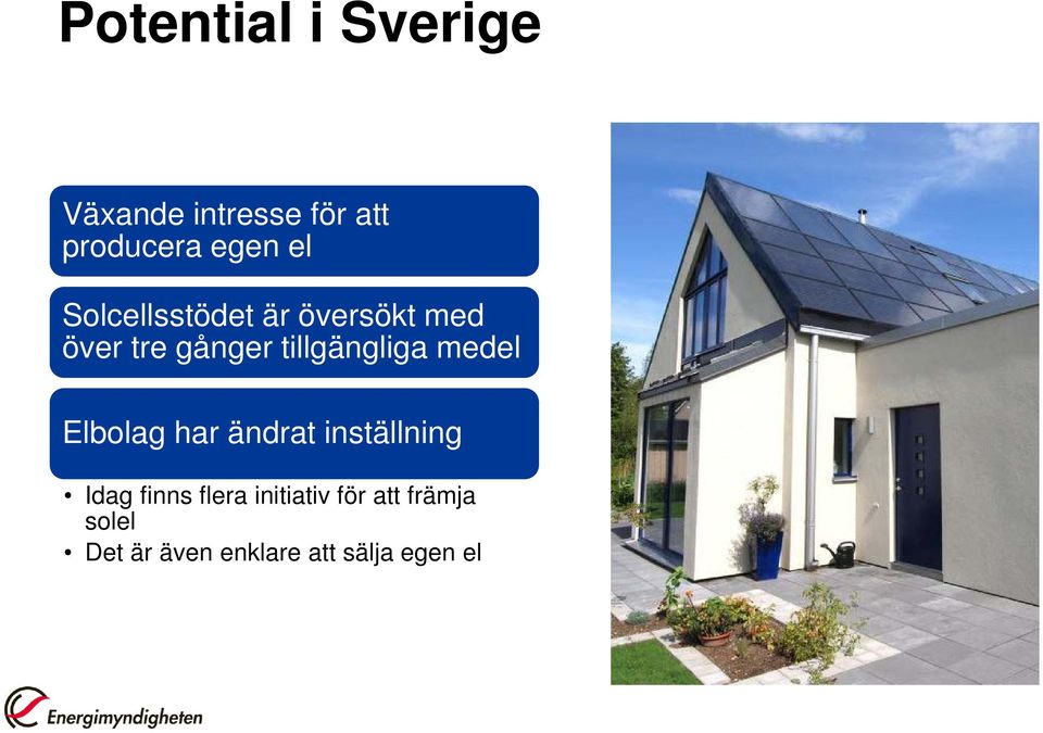 tillgängliga medel Elbolag har ändrat inställning Idag finns