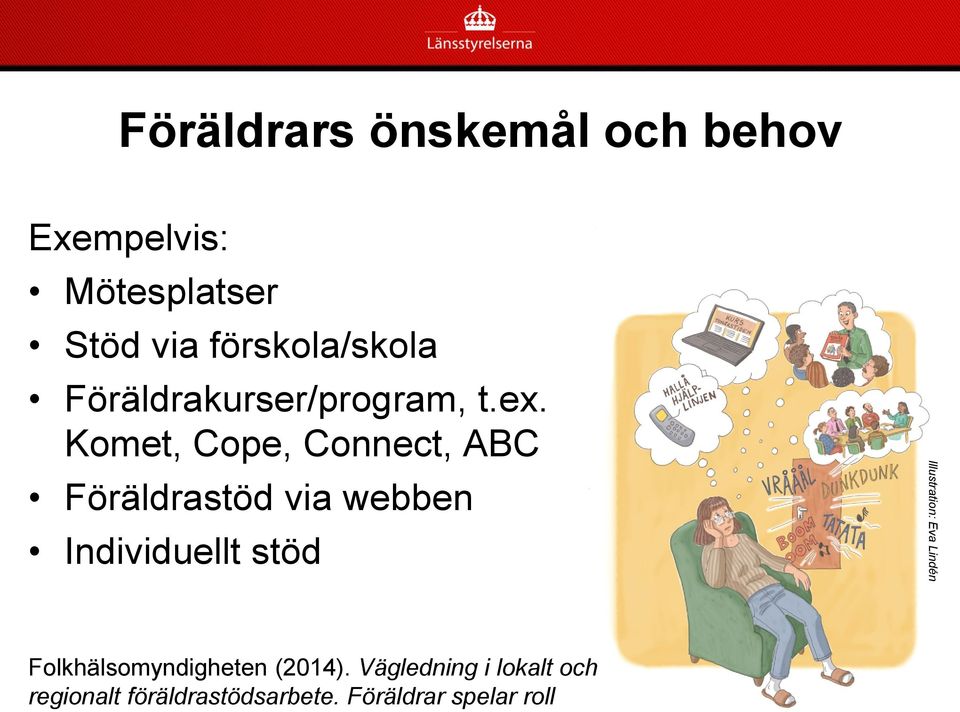 Komet, Cope, Connect, ABC Föräldrastöd via webben Individuellt stöd