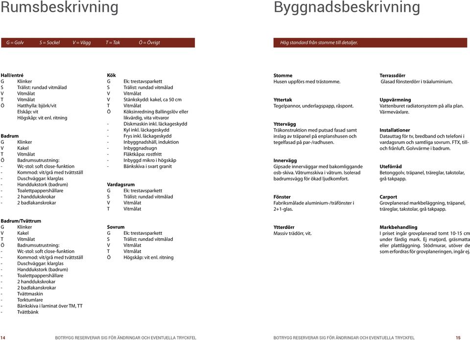 ritning Badrum G Klinker V Kakel T Vitmålat Ö Badrumsutrustning: - Wc-stol: soft close-funktion - Kommod: vit/grå med tvättställ - Duschväggar: klarglas - Handdukstork (badrum) -