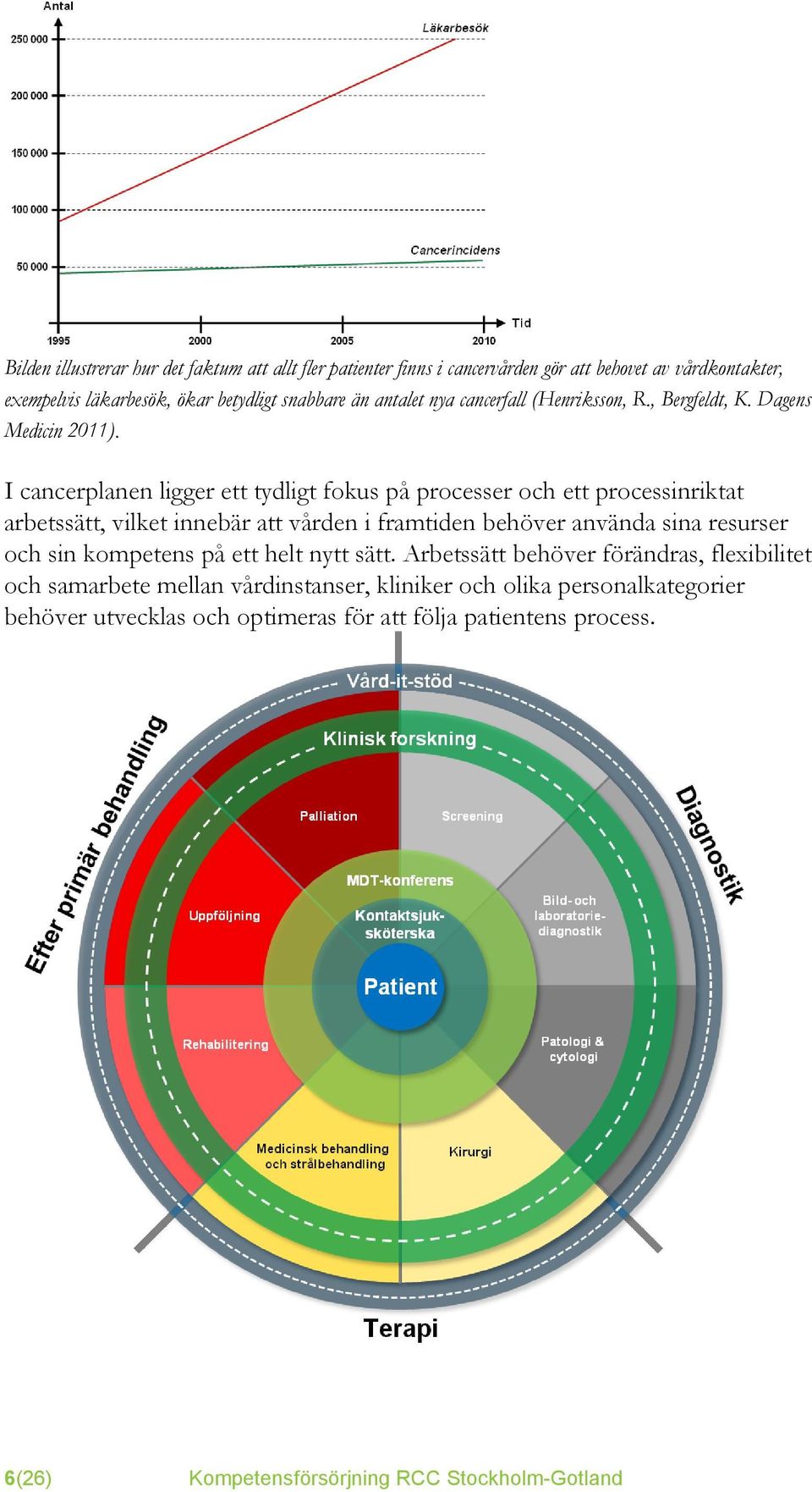 I cancerplanen ligger ett tydligt fokus på processer och ett processinriktat arbetssätt, vilket innebär att vården i framtiden behöver använda sina resurser och sin