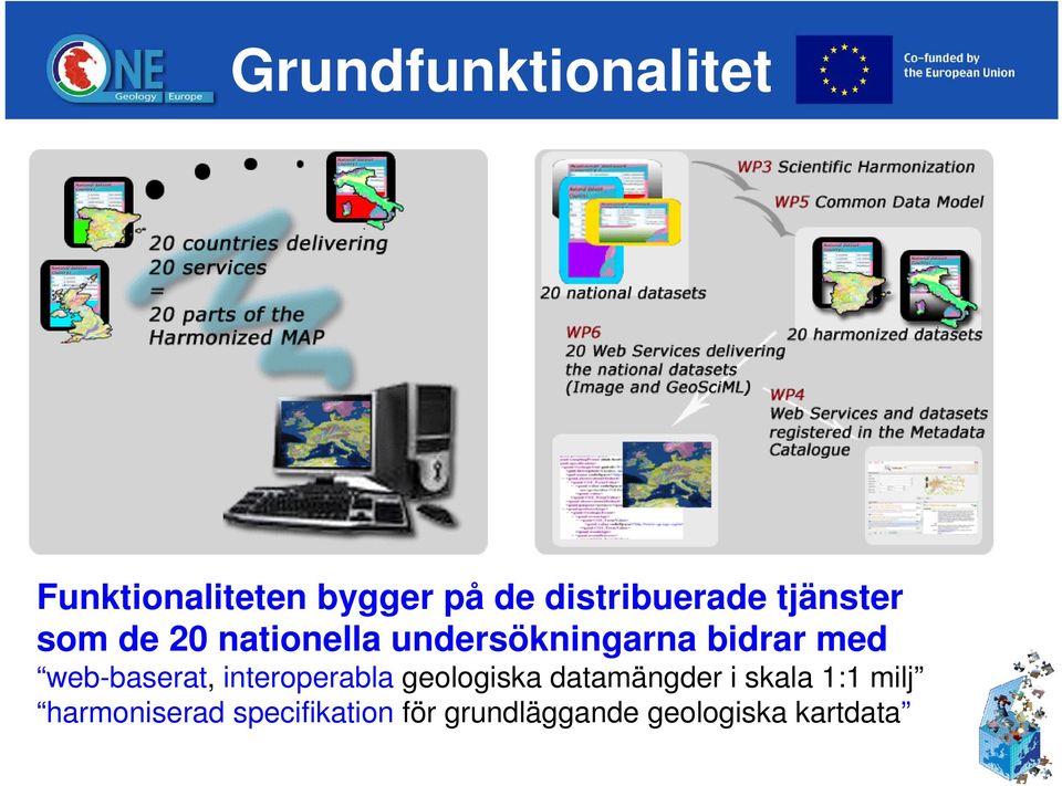 web-baserat, interoperabla geologiska datamängder i skala 1:1