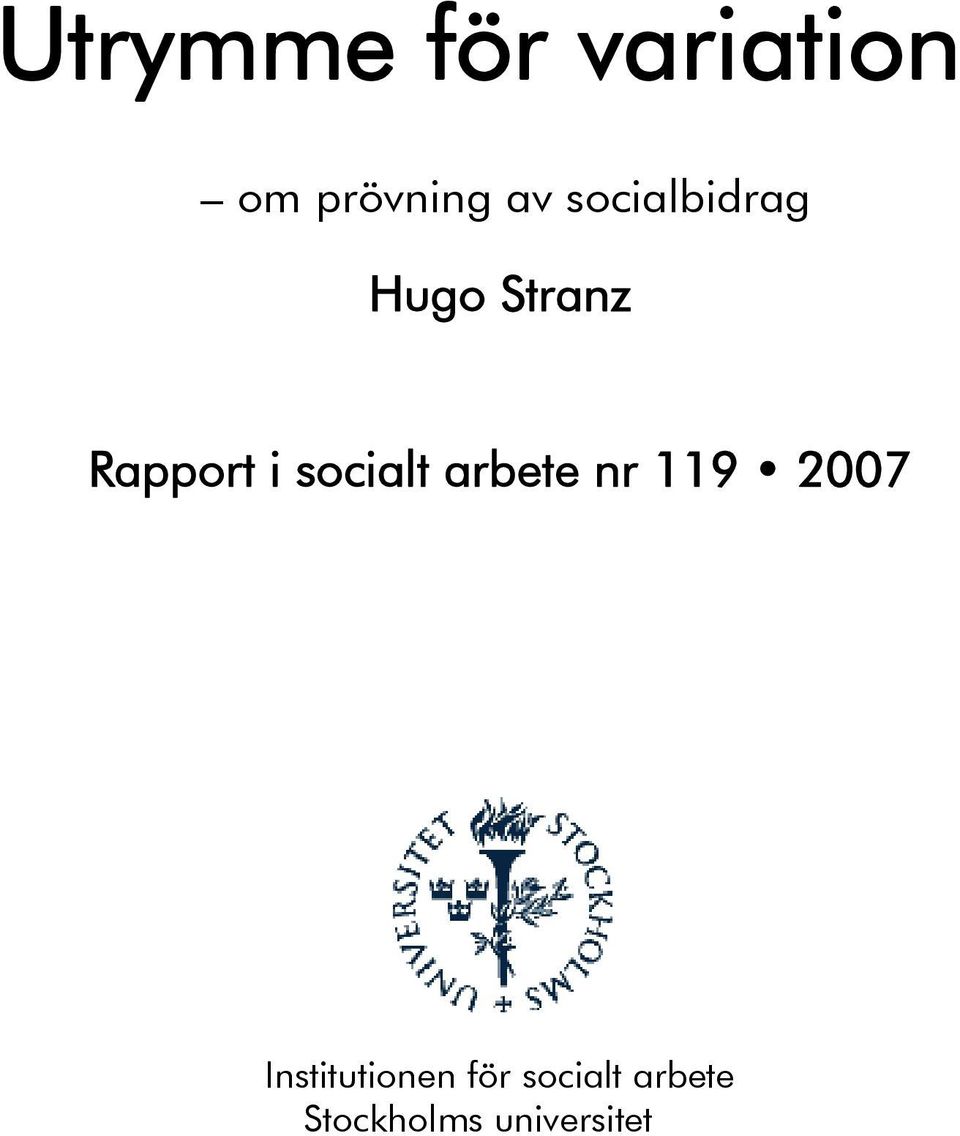 socialt arbete nr 119 2007