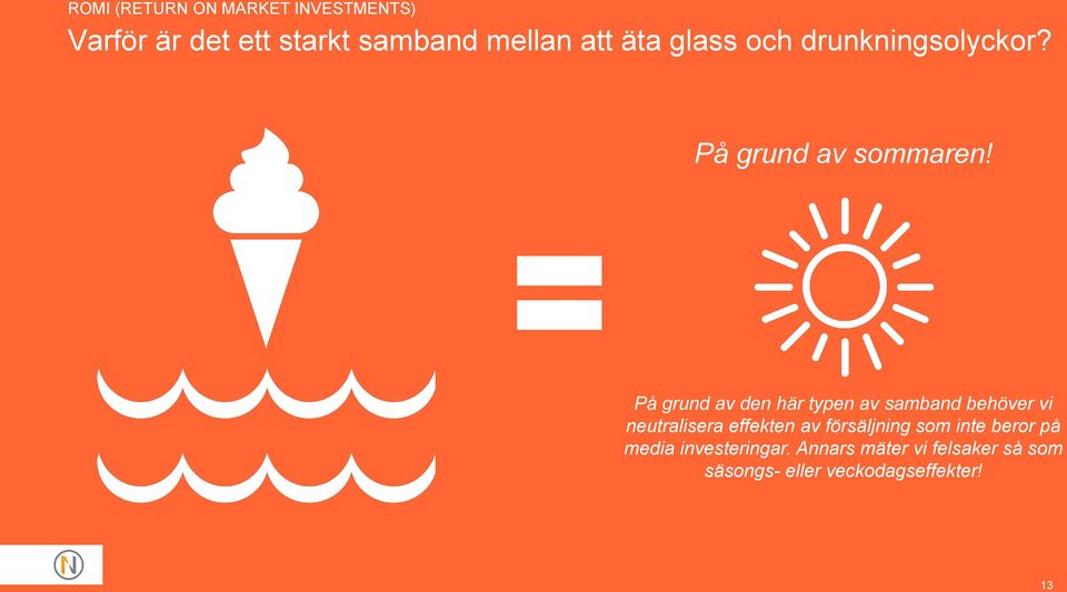 På grund av den här typen av samband behöver vi neutralisera effekten av