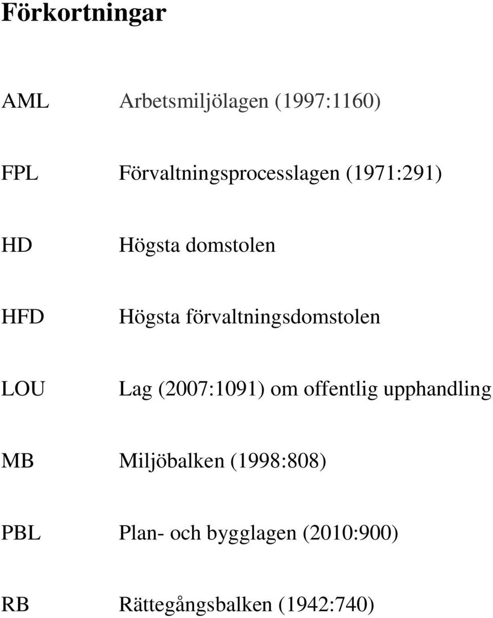 förvaltningsdomstolen LOU Lag (2007:1091) om offentlig upphandling