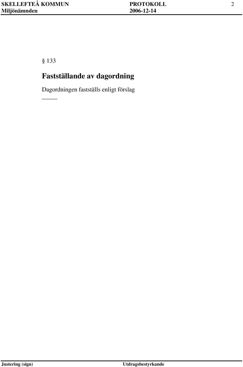 Fastställande av