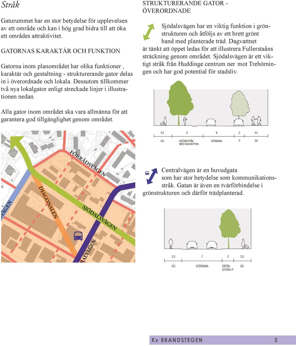 Dessutom tillkommer två nya lokalgator enligt streckade linjer i illustrationen nedan.