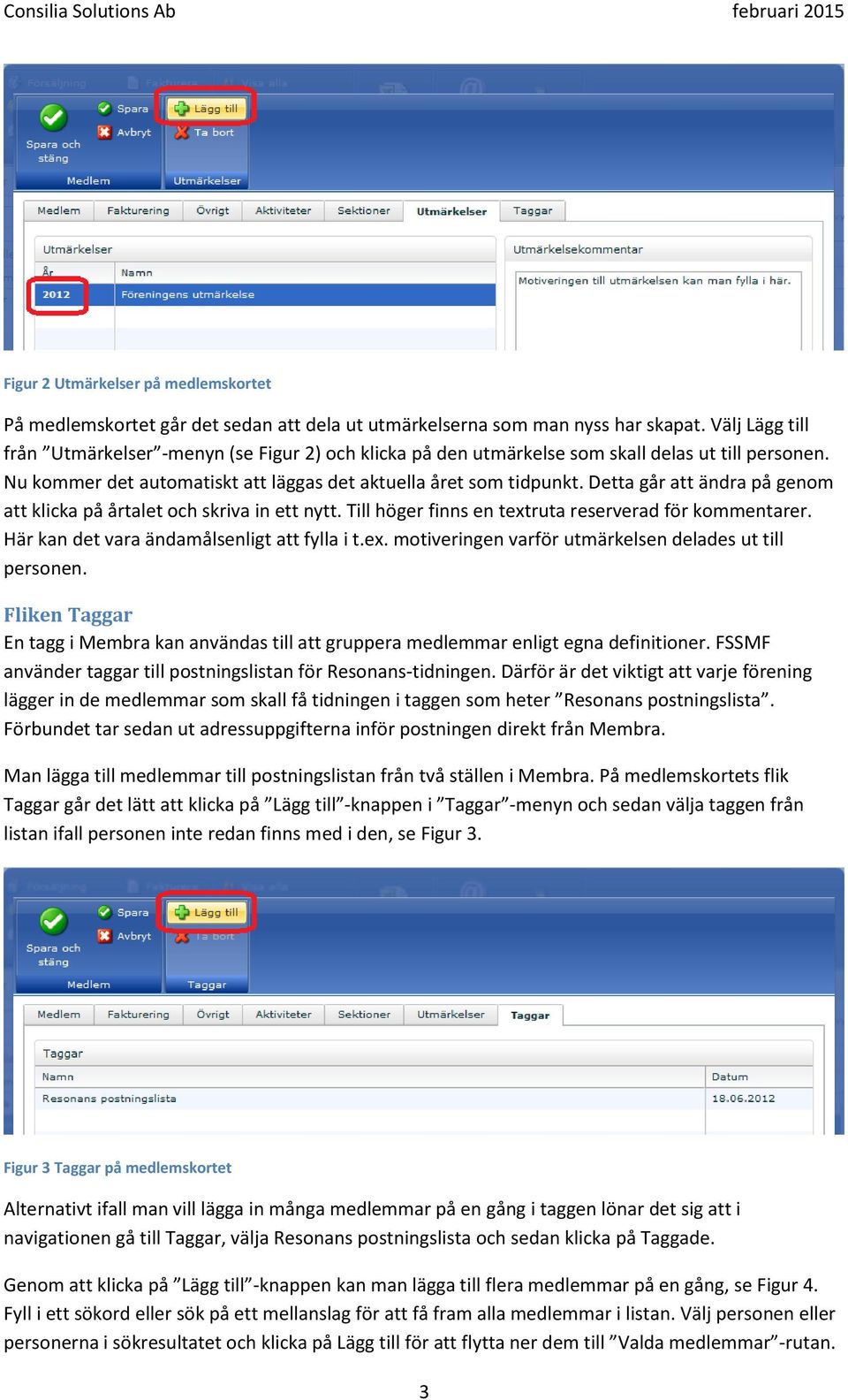 Detta går att ändra på genom att klicka på årtalet och skriva in ett nytt. Till höger finns en textruta reserverad för kommentarer. Här kan det vara ändamålsenligt att fylla i t.ex. motiveringen varför utmärkelsen delades ut till personen.