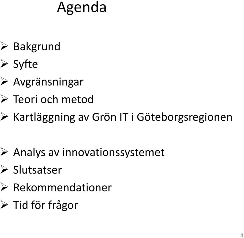 Göteborgsregionen Analys av