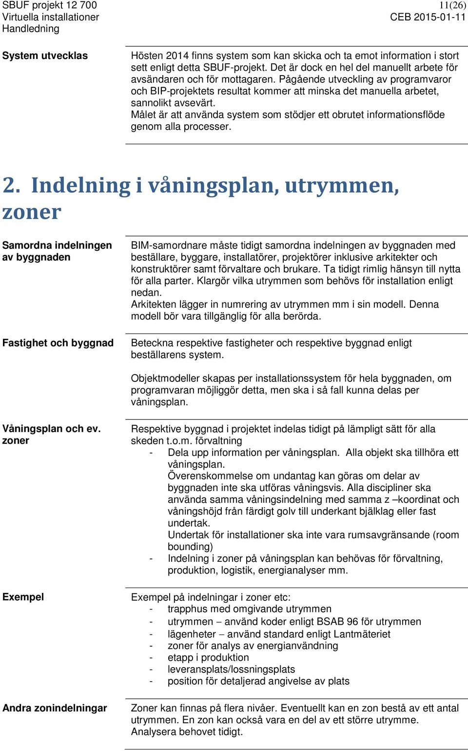 Målet är att använda system som stödjer ett obrutet informationsflöde genom alla processer. 2.