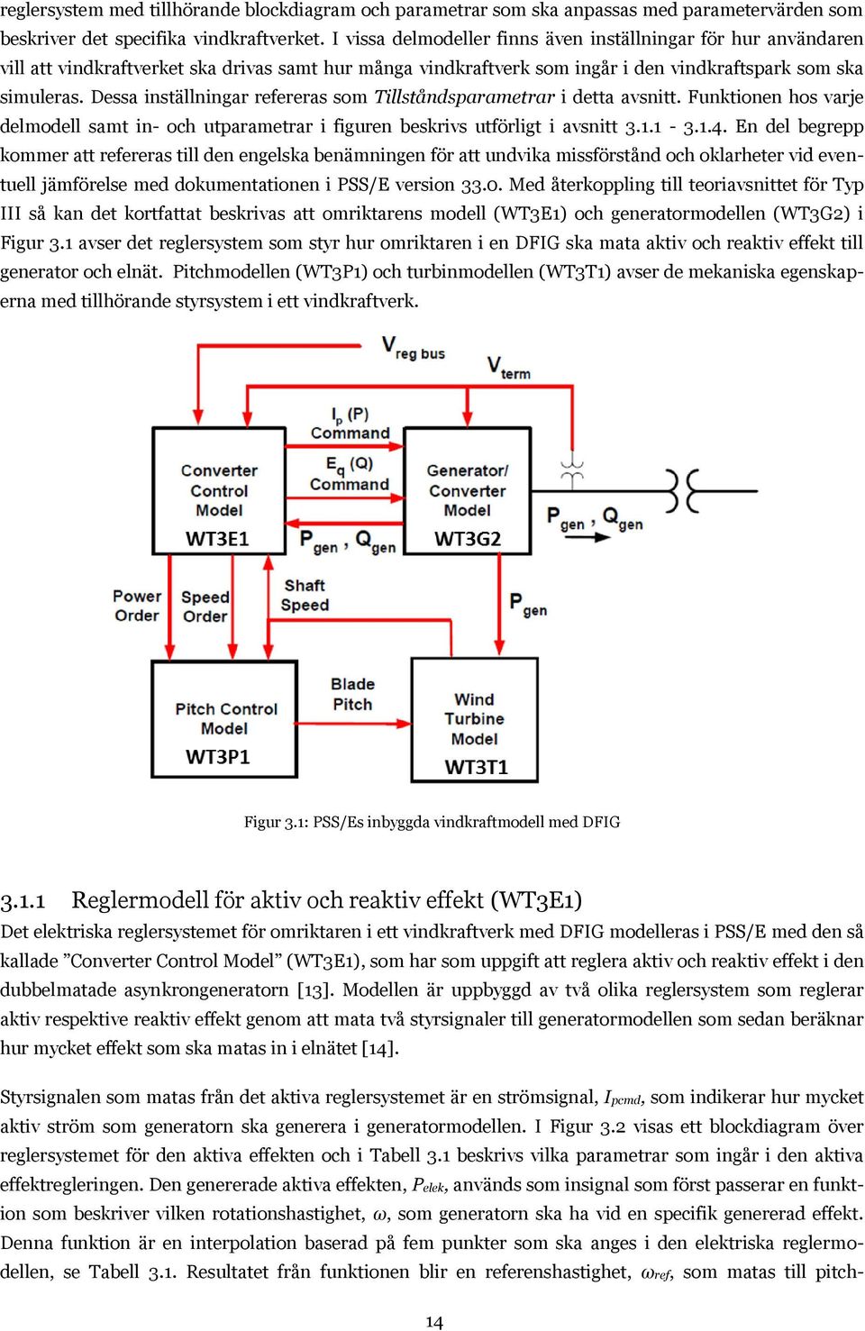 Dessa inställningar refereras som Tillståndsparametrar i detta avsnitt. Funktionen hos varje delmodell samt in- och utparametrar i figuren beskrivs utförligt i avsnitt 3.1.1-3.1.4.