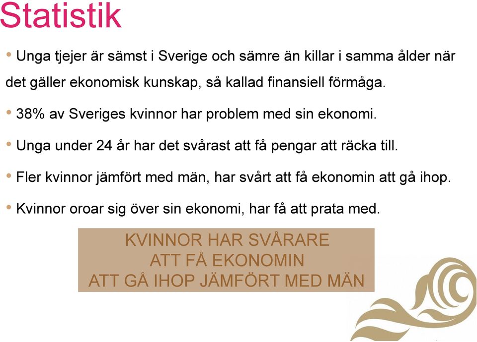 Unga under 24 år har det svårast att få pengar att räcka till.