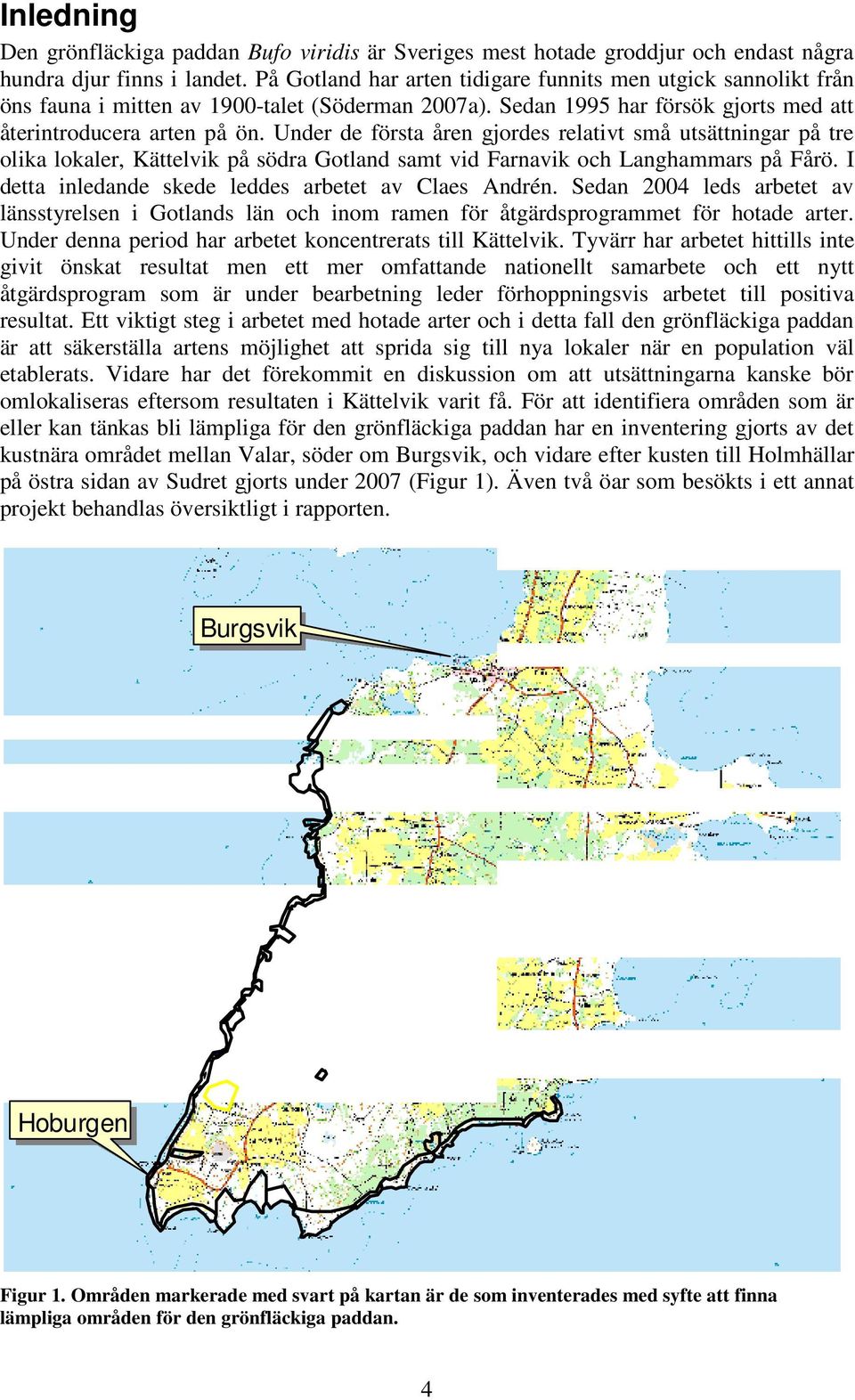 Under de första åren gjordes relativt små utsättningar på tre olika lokaler, Kättelvik på södra Gotland samt vid Farnavik och Langhammars på Fårö.