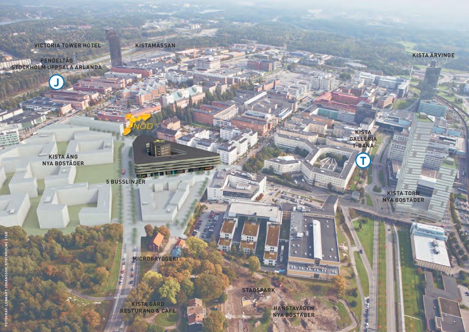 busslinjer Kista Torn nya bostäder Fotograf: Lennart JohanSSon,