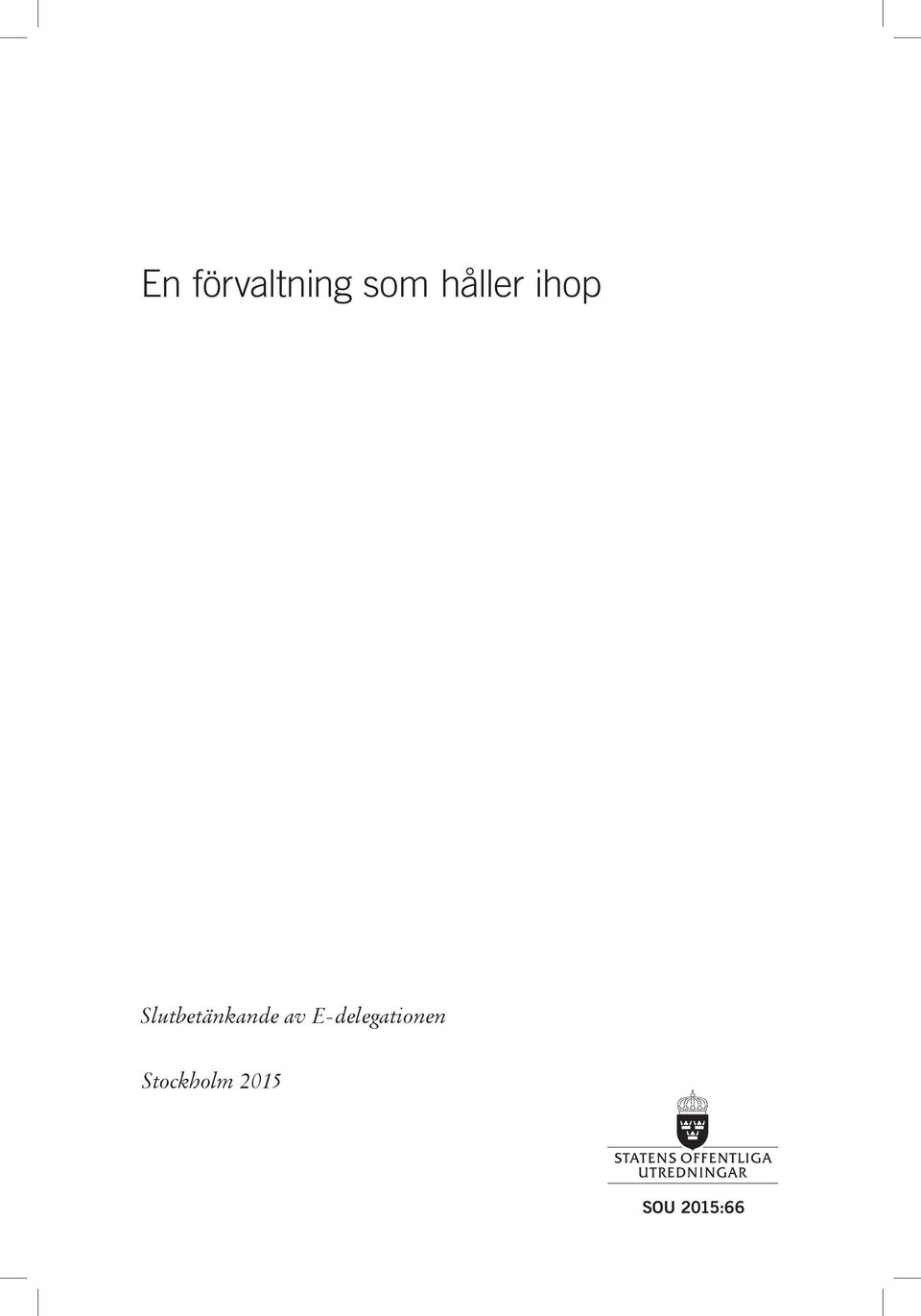 Slutbetänkande av