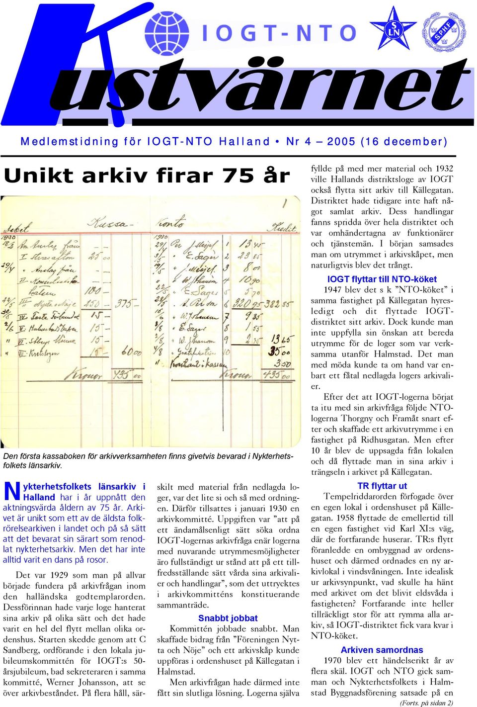 Arkivet är unikt som ett av de äldsta folkrörelsearkiven i landet och på så sätt att det bevarat sin särart som renodlat nykterhetsarkiv. Men det har inte alltid varit en dans på rosor.