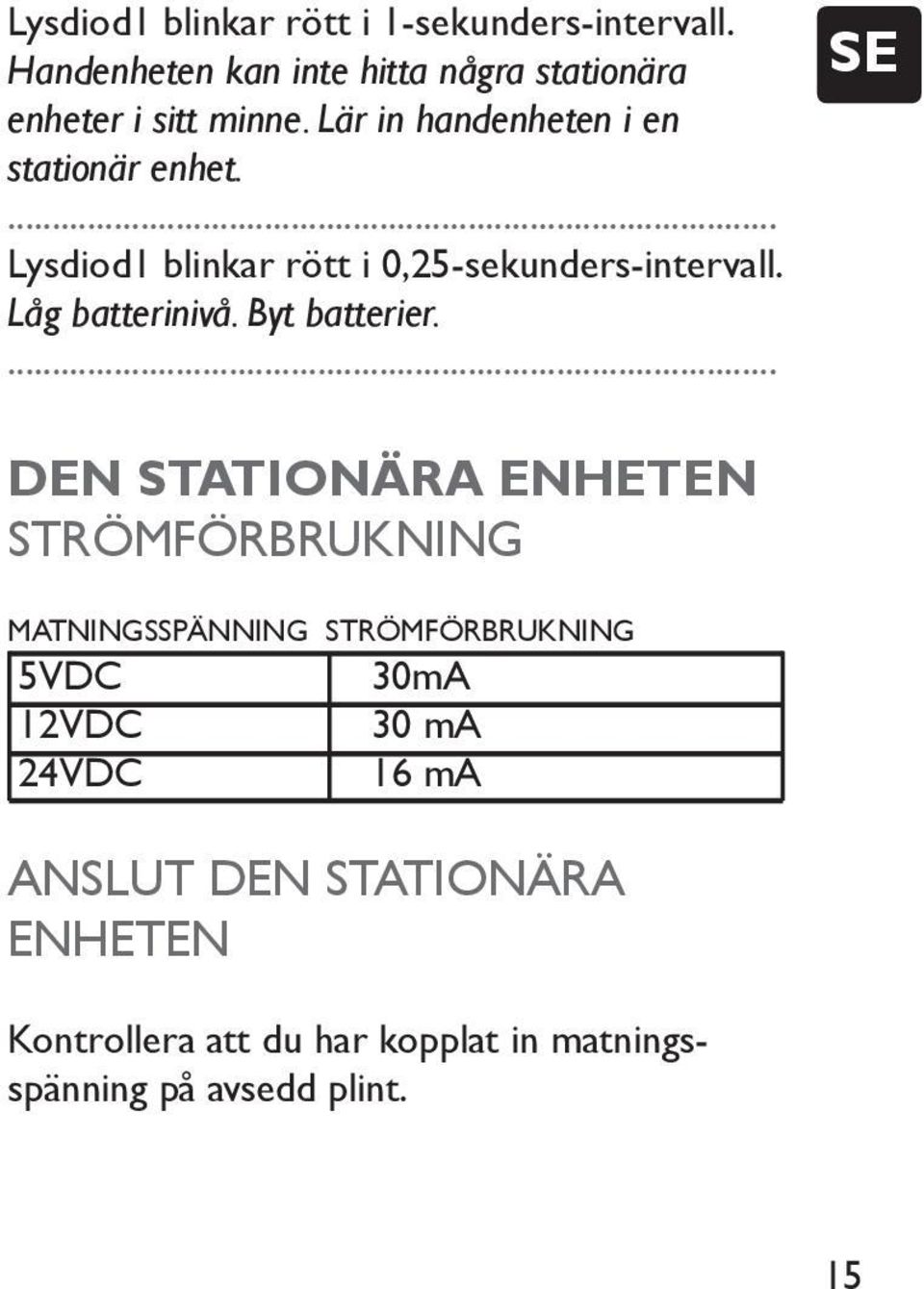 Byt batterier.