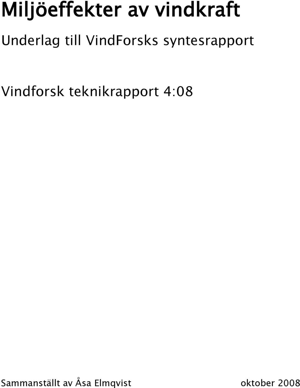 syntesrapport Vindforsk