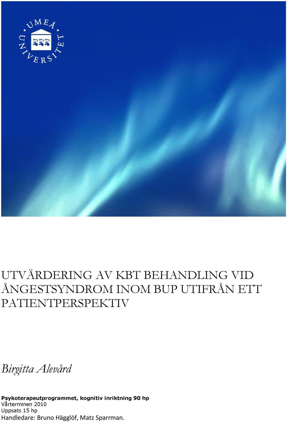 Psykoterapeutprogrammet, kognitiv inriktning 90 hp